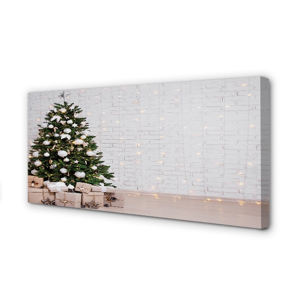 Canvas print Christmas tree decoration gifts