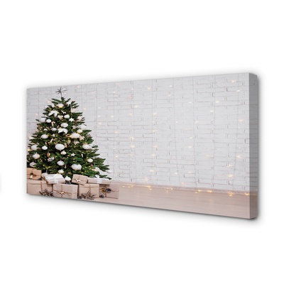 Canvas print Christmas tree decoration gifts