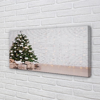 Canvas print Christmas tree decoration gifts