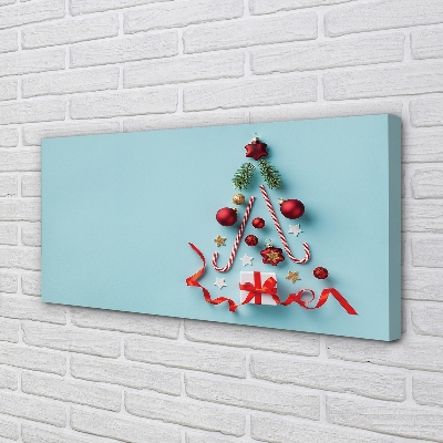 Canvas print Gift balls candy decorations