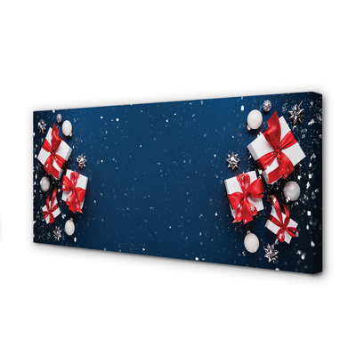 Canvas print The gifts snow