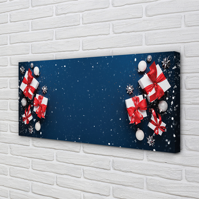 Canvas print The gifts snow