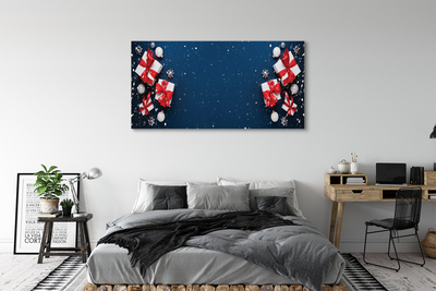 Canvas print The gifts snow