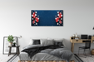 Canvas print The gifts snow