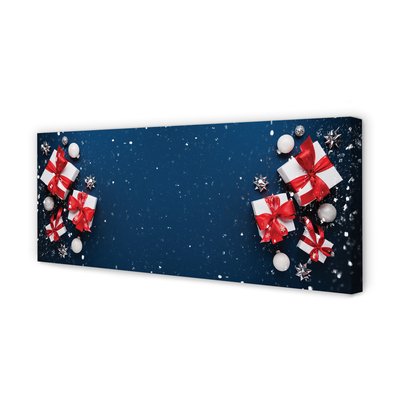 Canvas print The gifts snow