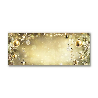 Canvas print Gold Christmas Holiday Decorations