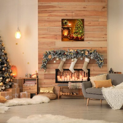 Canvas print Christmas Fireplace Christmas Gift