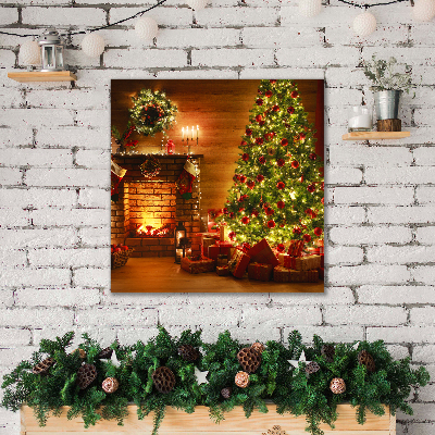 Canvas print Christmas Fireplace Christmas Gift