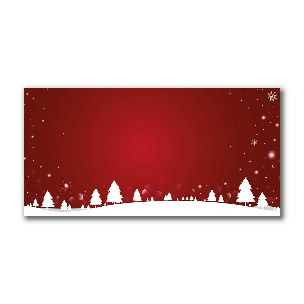 Canvas print Christmas tree Christmas Snowflakes