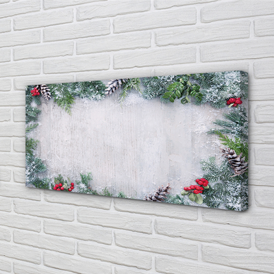 Canvas print Snow cone branches