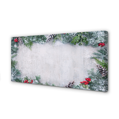 Canvas print Snow cone branches