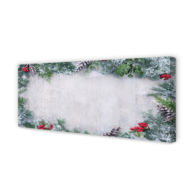 Canvas print Snow cone branches