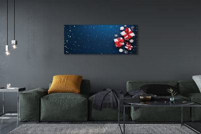 Canvas print The gifts snow