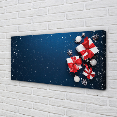 Canvas print The gifts snow