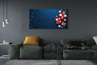 Canvas print The gifts snow