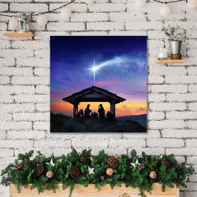 Canvas print Stable Christmas Jesus