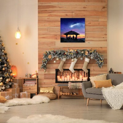 Canvas print Stable Christmas Jesus