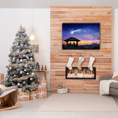 Canvas print Stable Christmas Jesus