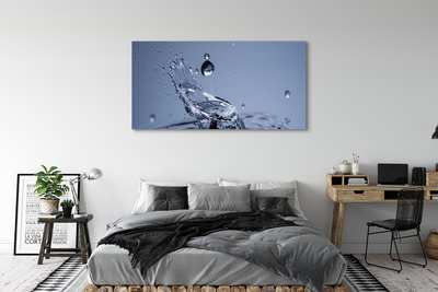 Canvas print A drop of water close up