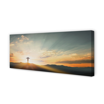 Canvas print Top-cross sun