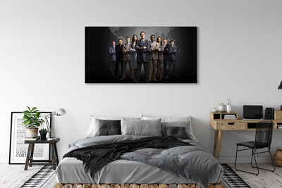 Canvas print Map of the people