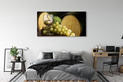 Canvas print A glass cylinder grapes