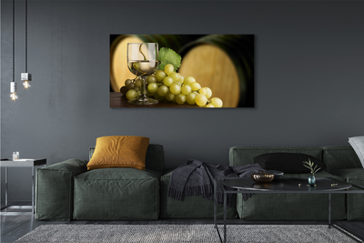 Canvas print A glass cylinder grapes