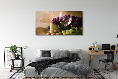 Canvas print Empty glass grapes