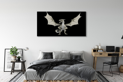 Canvas print White dragon