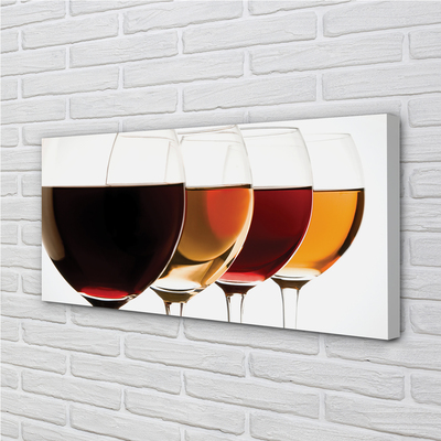 Canvas print Glasses of wine