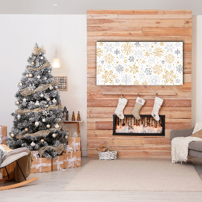 Canvas print Snowflakes Christmas Winter