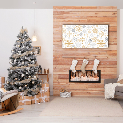 Canvas print Snowflakes Christmas Winter