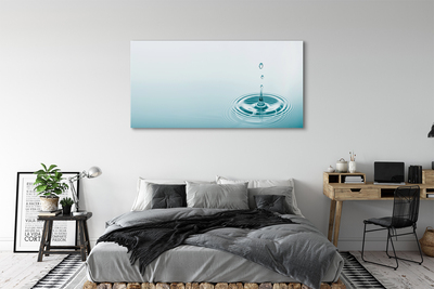 Canvas print A drop of water close up