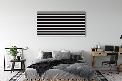 Canvas print Regular black stripes