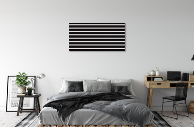 Canvas print Regular black stripes