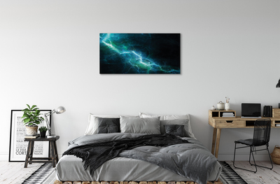 Canvas print Fractal lightning