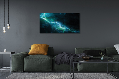 Canvas print Fractal lightning