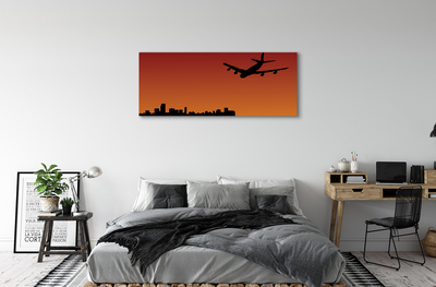 Canvas print Airplane sky