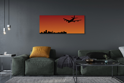 Canvas print Airplane sky