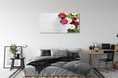 Canvas print Cocktails beet apple