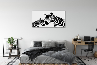 Canvas print Painted zebra