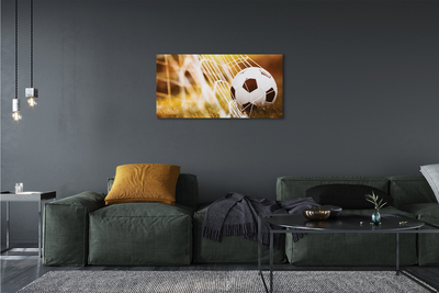 Canvas print The yellow ball grass background