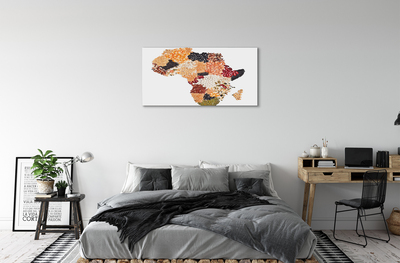 Canvas print Spices map