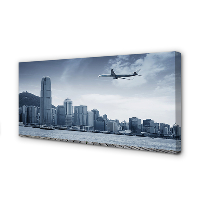 Canvas print Cloud city air