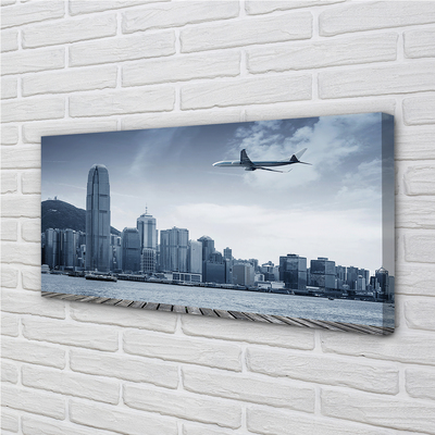 Canvas print Cloud city air