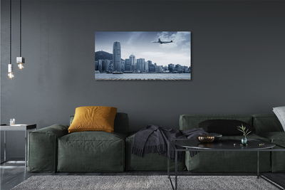 Canvas print Cloud city air