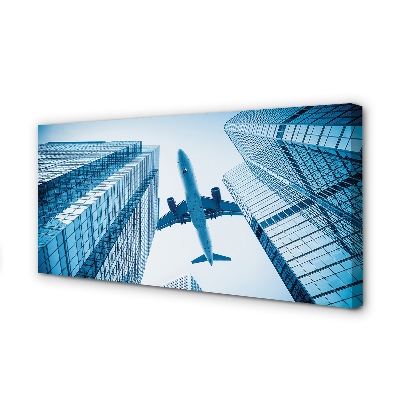 Canvas print Building sky plane