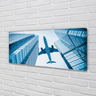 Canvas print Building sky plane