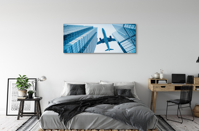 Canvas print Building sky plane