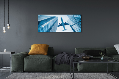 Canvas print Building sky plane